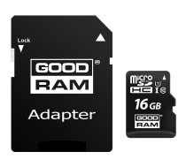 M1AA-0160R12 Memory card SD HC Micro 16GB Read: 100MB/s Write: 10MB/s GOODRAM | M1AA-0160R12  | M1AA-0160R12