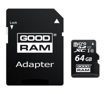 M1AA-0640R12 Memory card SD XC Micro 64GB Read: 100MB/s Write: 10MB/s GOODRAM | M1AA-0640R12