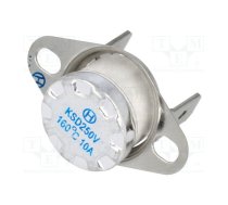 Sensor: thermostat; NC; Topen: 160°C; Tclos: 130°C; 10A; 250VAC | BT-H160V | BT-H160V