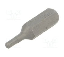 Screwdriver bit; hex key; HEX 3/32"; Overall len: 25mm | KT-502506H  | 502506H