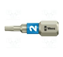 Screwdriver bit; Hex Plus key; HEX 2mm; 1/4"; Overall len: 25mm | WERA.05071071001 | 05071071001