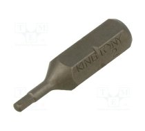 Screwdriver bit; hex key; HEX 2mm; 1/4"; Overall len: 25mm | KT-102502H | 102502H