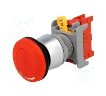 Switch: emergency stop; 22mm; Stabl.pos: 2; NC; red; none; 3A/230VAC | LEB22-1-C  | LEB22-1/C