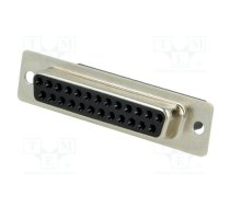 D-Sub; PIN: 25; plug; female; for cable; Type: w/o contacts; 3A; 250V | MHDBC25SS  | MHDBC25SS