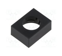 Cover plate; 61; 15.3x21.5mm; Body: black; plastic | 61-9230.0  | 61-9230.0