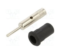 Connector: 4mm banana; socket; 25A; 30VAC; 60VDC; black; on panel | EB4-IR/N-21  | 64.3011-21