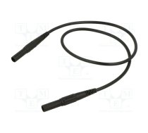 Test lead; 19A; banana plug 4mm x2; insulated; Urated: 1kV; black | XMS-414-05021  | 66.9014-05021