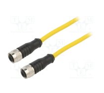 Connection lead; M12; PIN: 4; 10m; plug; 250VAC; 4A; PVC; IP68; 250VDC | C4AC05M010  | C4AC05M010