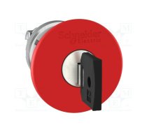 Switch: emergency stop with key; 22mm; Stabl.pos: 2; red; none | ZB4BS94412  | ZB4BS94412