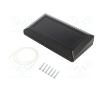 Enclosure: desktop; X: 180mm; Y: 100mm; Z: 41.5mm; ABS; black; gasket | Z133H-ABS  | Z133H ABS