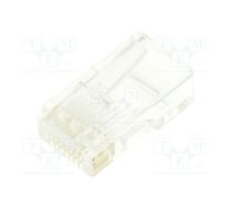 Connector: RJ45; plug; PIN: 8; Cat 6; unshielded,pass through; 8p8c | C0021-88RANJ40R | C0021-88RANJ40R