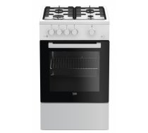 Beko FSG52020FW cooker Freestanding cooker Gas Black, White | FSG52020FW  | 8690842128929 | AGDBEKKWS0076