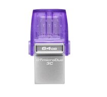Zibatmiņa Kingston DataTraveler microDuo 3C 64GB USB Type-A + USB Type-C | DTDUO3CG3/64GB  | 740617328219