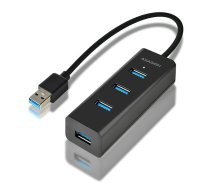 Charging Hub HUE-S2B 4x USB 3.2 Gen 1, MicroUSB Charging Connector | NUAXNUS4PHUES2B  | 8595247903525 | HUE-S2B