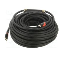 Cable; HDMI 1.4; HDMI plug,both sides; PVC; 30m; black; Core: Cu | CG525-R-30.0  | CG525-R-30.0