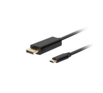 Lanberg USB-C to DisplayPort Cable, 1.8 m 4K/60Hz, Black | CA-CMDP-10CU-0018-BK | 5901969436815