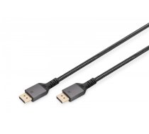 Kabel połączeniowy PREMIUM DisplayPort 8K60Hz UHD DP|DP M|M 3m Czarny | AKASSIA00000224  | 4016032481027 | DB-340201-030-S