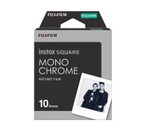 Fujifilm | Instax Square Monochrome (10pl) Instant Film | 86 x 72 mm | Image area: 62 × 62 mm | Quantity 10 | Fuji instax square monochrome (10)  | 4547410440911