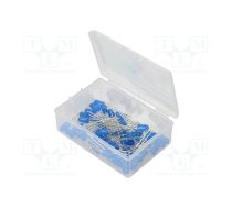 Kit: LED; THT; 5mm; 50pcs; blue; plastic box; 7.5mA; 50°; 150mcd | OKLEDT5050B5W  | OKLEDT5050B5W