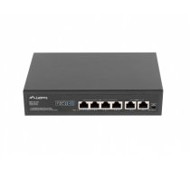 LANBERG switch PoE 19inch 6-port 100MB | NULAGSW04000001  | 5901969428797 | RSFE-4P-2FE-60