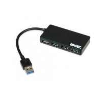 IBOX IUH3F56 HUB USB 3.0 BLACK 4-P | NUIBXUS4P000003  | 5901443052753 | iuh3f56