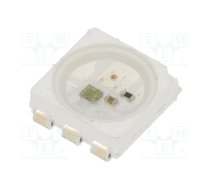 Programmable LED; SMD; 5050,PLCC6; RGB; 5x5x1.65mm; 3.7÷5.3V | WS2813B-V5/W  | WS2813B-V5/W