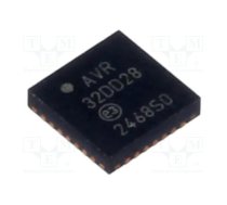 IC: AVR microcontroller; VQFN28; Ext.inter: 23; Cmp: 1; AVR32 | AVR32DD28-I/STX  | AVR32DD28-I/STX