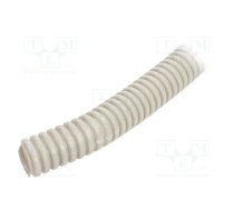 Protective tube; Size: 20; PVC; grey; L: 50m; 320N; Øint: 14.5mm | PW-6100A-50P  | 6100A-50P