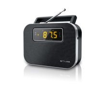 Pārnēsājams PLL radio (FM/MW) ar pulksteņa funkciju, dzintara LED displejs, MUSE, M 081 R | M 081 R | 3700460203313