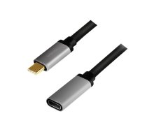 USB-C M/F cable, 4K/60Hz , alu, 0.5m | AKLLIKV0CUA0105  | 4052792062250 | CUA0105