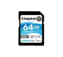 Kingston Technology Canvas Go! Plus 64 GB SD UHS-I Class 10 (SDG3/64GB) | SDG3/64GB  | 740617301397
