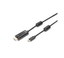 Digitus USB Type-C adapter cable, Type-C to HDMI A M/M, 2.0m, 4K/60Hz, 18GB, bl, gold | Digitus | AK-300330-020-S | USB-C to HDMI USB Type-C | AK-300330-020-S  | 4016032451334