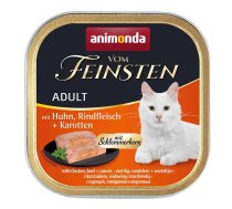 ANIMONDA Vom Feinsten Adult Chicken, beef and carrots - wet cat food - 100g | DLZANMKMK0087 | 4017721832625 | DLZANMKMK0087