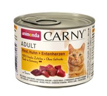 ANIMONDA Carny Adult Beef, chicken and duck hearts - wet cat food - 200g | DLZANMKMK0060  | 4017721837064 | DLZANMKMK0060