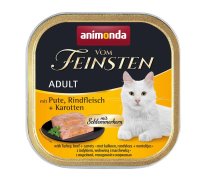 ANIMONDA Vom Feinsten Adult Turkey, beef and carrots - wet cat food - 100g | DLZANMKMK0023 | 4017721832632 | DLZANMKMK0023