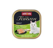 ANIMONDA Vom Feinsten Adult Turkey, chicken breast and herbs - wet cat food - 100g | DLZANMKMK0025 | 4017721832656 | DLZANMKMK0025