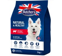 BUTCHER'S Natural&Healthy with beef - dry dog food - 3 kg | DLZBHRKSP0004  | 5011941414097 | DLZBHRKSP0004