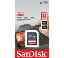 SanDisk Ultra 32GB SDHC Mem Card 100MB/s memory card UHS-I Class 10 | SDSDUNR-032G-GN3IN  | 619659185275 | PAMSADSDG0305