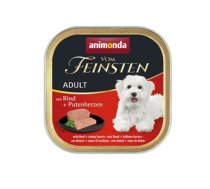 ANIMONDA Vom Feinsten Adult Beef and turkey heart - wet dog food - 150g | DLZANMKMP0111 | 4017721829663 | DLZANMKMP0111