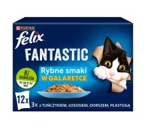 Felix Fantastic fish flavors in jelly with tuna, salmon, cod and flatfish - (12x 85 g) | DLZPUIKMK0077 | 7613039743041 | DLZPUIKMK0077