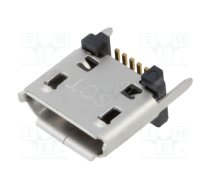 Socket; USB B micro; SMT; PIN: 5; vertical; USB 2.0; 1.8A | USB3140-30-0170-1C  | USB3140-30-0170-1-C
