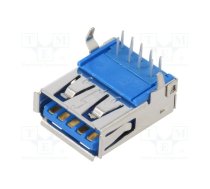 Connector: USB A; socket; THT; PIN: 9; angled 90°; USB 3.0; 3A | USB1135-15-9-L-B  | USB1135-15-9-L-B