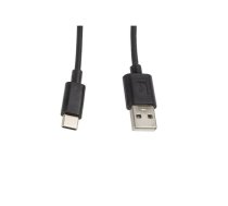 Lanberg USB-A - USB-C 1.0m czarny | AKLAGKU00000018  | 5901969413731 | CA-USBO-10CC-0010-BK