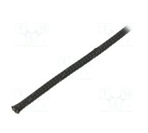 Polyester braid; ØBraid : 3÷7nom.4mm; polyester; black; -50÷150°C | CPS4B-100-CV0  | 7TCG054800R0082