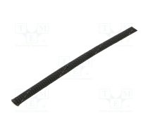 Polyester braid; ØBraid : 7÷13nom.8mm; polyester; black | HEGPETFR08-PET-BK  | 170-81004