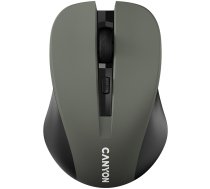 CANYON MW-1, 2.4GHz wireless optical mouse with 4 buttons, DPI 800/1200/1600, Gray, 103.5*69.5*35mm, 0.06kg | CNE-CMSW1G  | 8717371865580