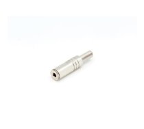 3.5mm FEMALE JACK CONNECTOR - SILVER STEREO | CA012  | 5410329300623