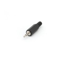 3.5mm MALE JACK CONNECTOR - BLACK PLASTIC STEREO | CA111H | 5410329398118
