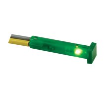 SQUARE 7 x 7mm PANEL CONTROL LAMP 12V GREEN | CCAF012V  | 5410329253899