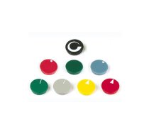Lid for 28mm button (black - white line) | DK28NWS | 5410329255107